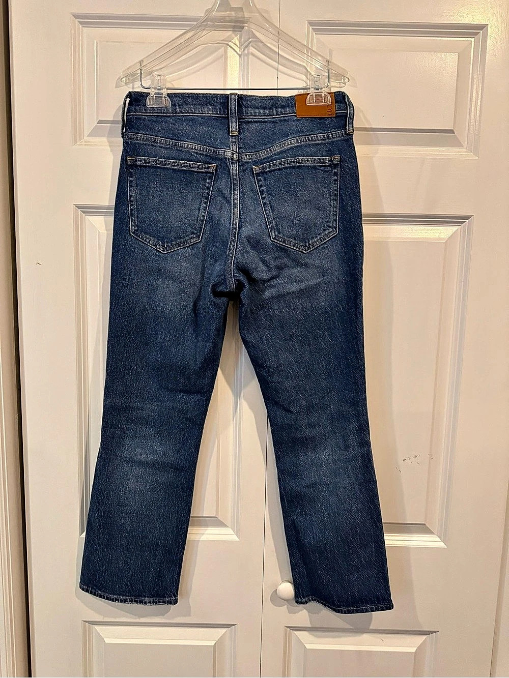 J.Crew 9" Demi-Boot Crop Jean Bootcut Jeans in Blue Waist 26 - Picture 3 of 15